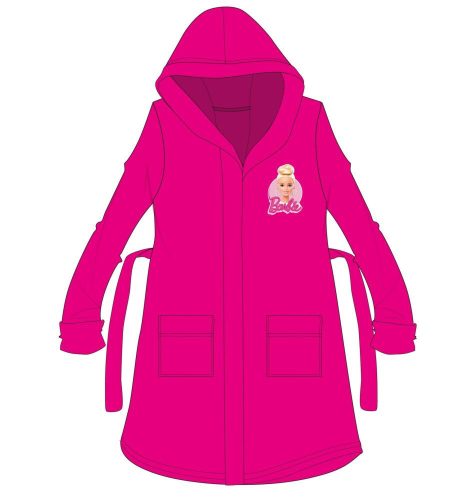 Accappatoio in cotone con cappuccio Barbie per bambini - rosa - 158-164