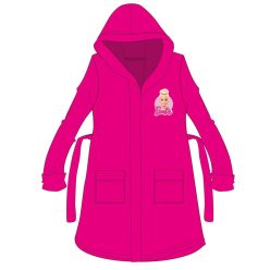 Accappatoio in cotone con cappuccio Barbie per bambini