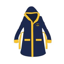 Accappatoio in cotone con cappuccio Batman per bambini