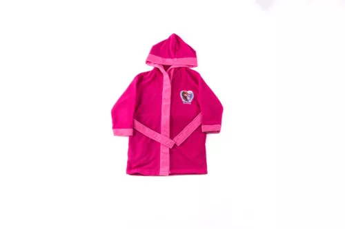 Vestaglia per bambini - con cappuccio in microfibra - Frozen - 98-104 - rosa