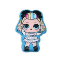   Cuscino giocattolo LOL Baby reversibile per ragazze - cuscino 2 in 1 - turchese-lilla
