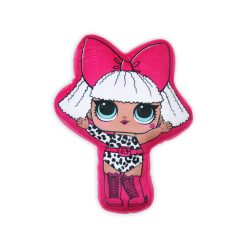   Cuscino giocattolo LOL Baby reversibile per ragazze - cuscino 2 in 1 - rosa-celeste