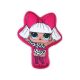 Cuscino giocattolo LOL Baby reversibile per ragazze - cuscino 2 in 1 - rosa-celeste