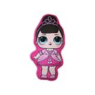Cuscino giocattolo LOL Baby reversibile per ragazze - cuscino 2 in 1 - rosa-grigio scuro
