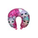 Cuscino da viaggio LOL Baby per ragazze - cuscino per il collo - rosa