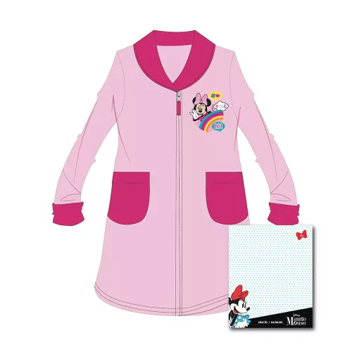 Accappatoio per bambini - corallo - Minnie - 104 - rosa chiaro